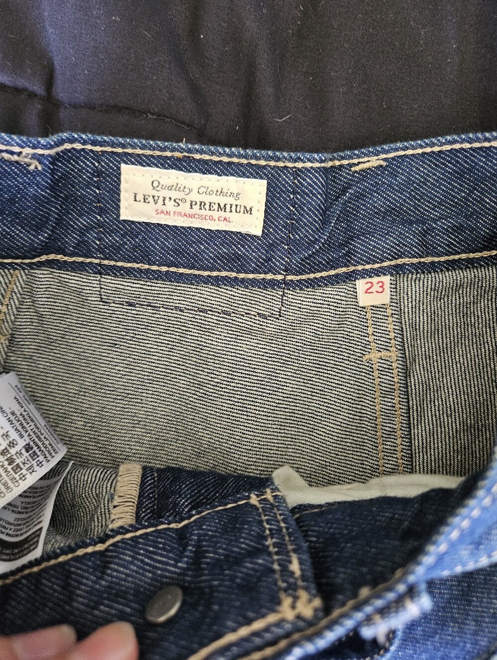 Levi's blue denim maxi skirt - Picture 3 of 3